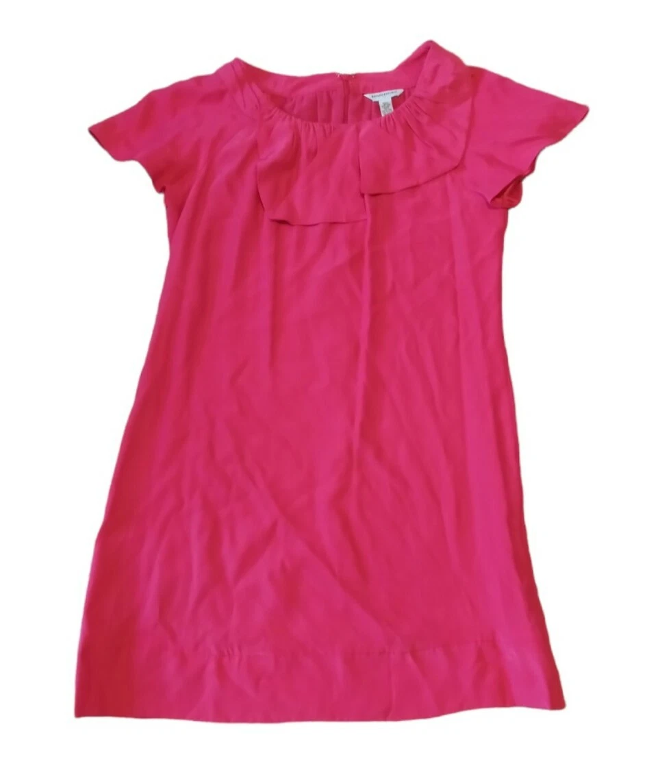 Banana republic pink store silk dress