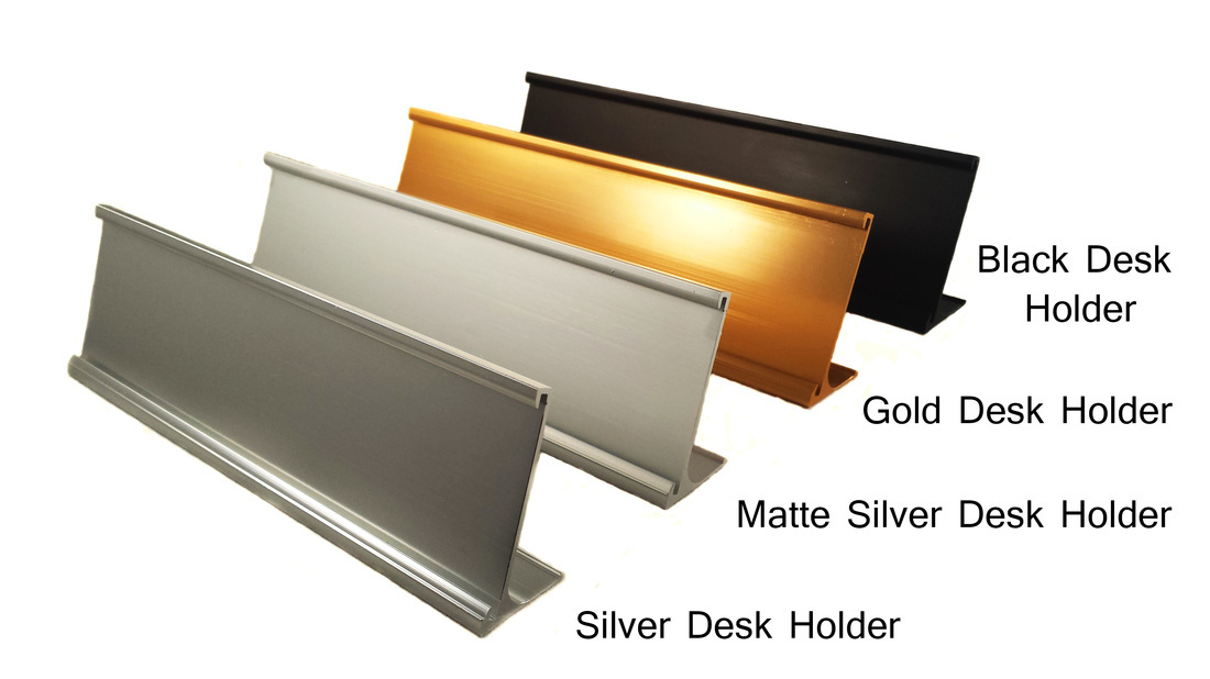 Office Name Plate Holders for 2x10 Wall Mount or Desk Top Name Plates ...