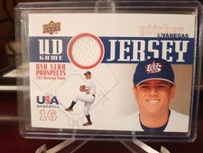 2009 Upper Deck Signature Stars USA Star Prospects UD Game Jersey AJ Vanegas