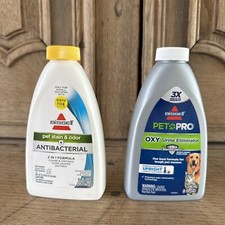 Bissell Pet Stain Odor Antibacterial Urine Eliminator 2 Bottles 8 fl oz each NEW