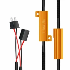 G4 AUTOMOTIVE 2x H7 LED Resistor Headlight Bulb Anti Flicker Error Free Relay