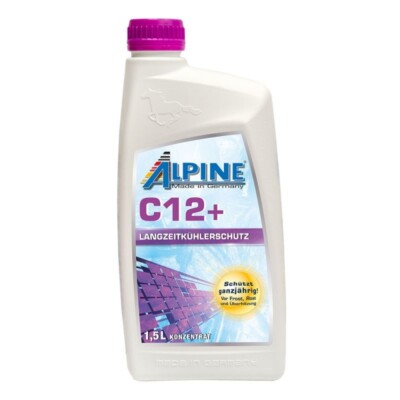 Alpine Langzeit-Kühlerfrostschutz C12+ 1,5L ,G12+ silikatfrei 1,5 Liter