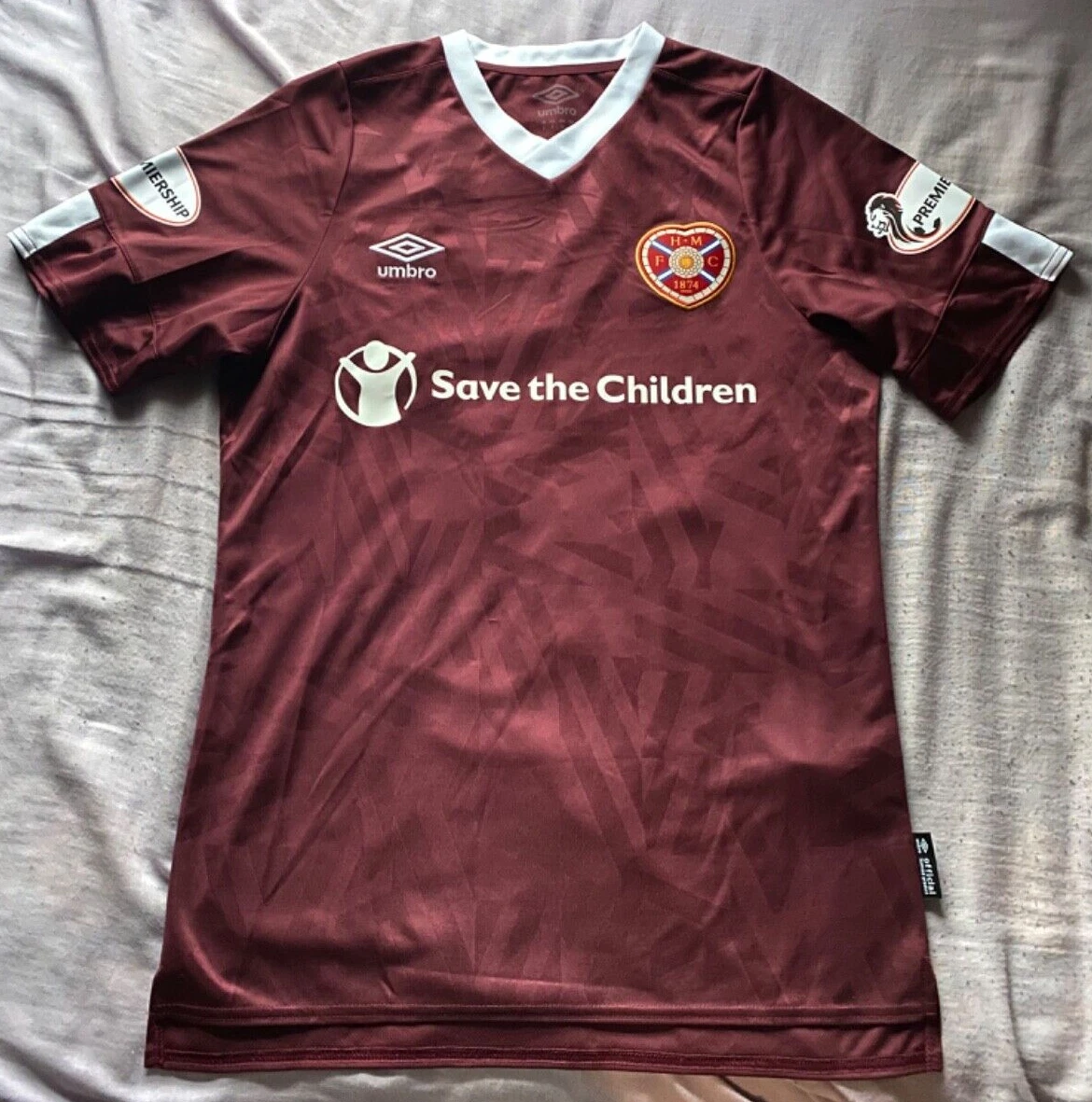 【日本未発売・新品未使用】ハートオブミドロシアンFC shirt umbro Heart of Midlothian Hearts Umbro jersey shirt Scotland 2019 2020