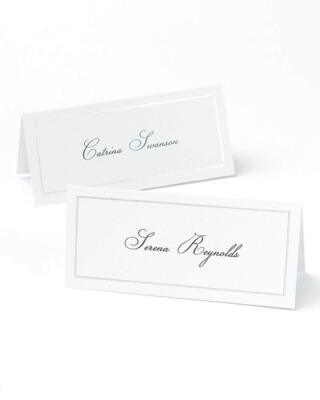 Platinum Foil Border Printable Place Cards Party Supplies 210 GSM 48 Count St...
