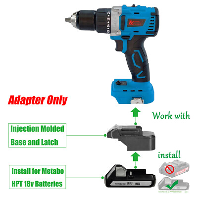 Adapter Suitable for Toua 18v Professional Tool To Metabo HPT 18v Li-lon Battery