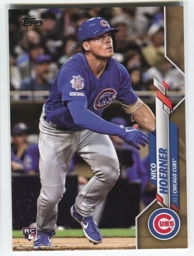 NICO HOERNER 2020 Topps GOLD ROOKIE RC 0019/2020 Cubs #70