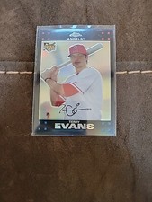 2007 Topps Terry Evans Angles Baseball Rookie Card Numbered Refractor /415. rookie card picture