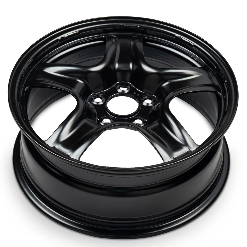 New Wheel For 2005-2012 Chevrolet Malibu 17 Inch Black Steel Rim - Image 3 of 4