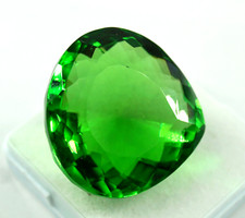 Natural EGL Certified Brazilian 95.55 Ct Pear Cut Green Topaz Loose Gemstone