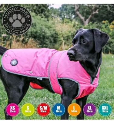 Ancol Dog Coat Stormguard Warm Muddy Paws Quilted Fleece