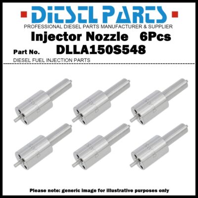 6Pcs Diesel Fuel Injector Nozzle DLLA150S548 for Scania 110 / 0432281772 221666