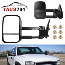 Manual Tow Mirrors for 1999- 2006 Chevy Silverado GMC Sierra 1500 2500HD 3500HD