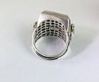 Artisan made American Indian Chief Turqouise Mens ring sterling silver. Lge. — photo 5