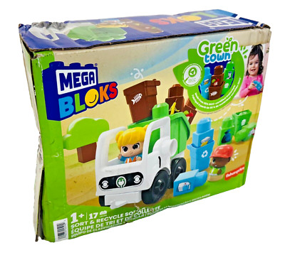 MEGA BLOKS Green Town Sort & Recycle Squad Building Set
