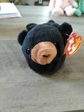 RARE Ty Beanie Babies Blackie The Bear Plush Toy With ERRORS! 1 of Original 9