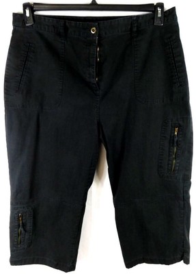 black denim capris plus size