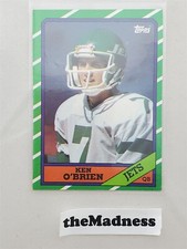 1986 Topps Ken O'Brien Football Card #95 New York Jets UC Davis Aggies