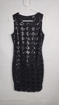 Armani Exchange Black Argyle Sequin Mini Dress Size S | eBay