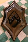 Vintage Royal Haeger Ashtray 8.5" Black Ceramic 138 Made in USA Collectible
