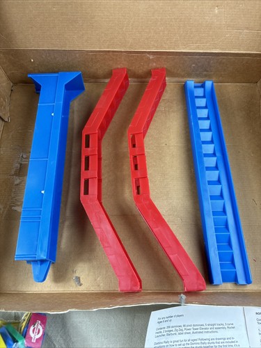 Vintage Pressman Game Domino Rally Chain Reaction Stunts w/ Instruction Book Box - Picture 7 of 23