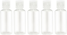 1.67oz Clear Plastic Travel Bottles Squeeze Liquid Containers Flip Cap Empty