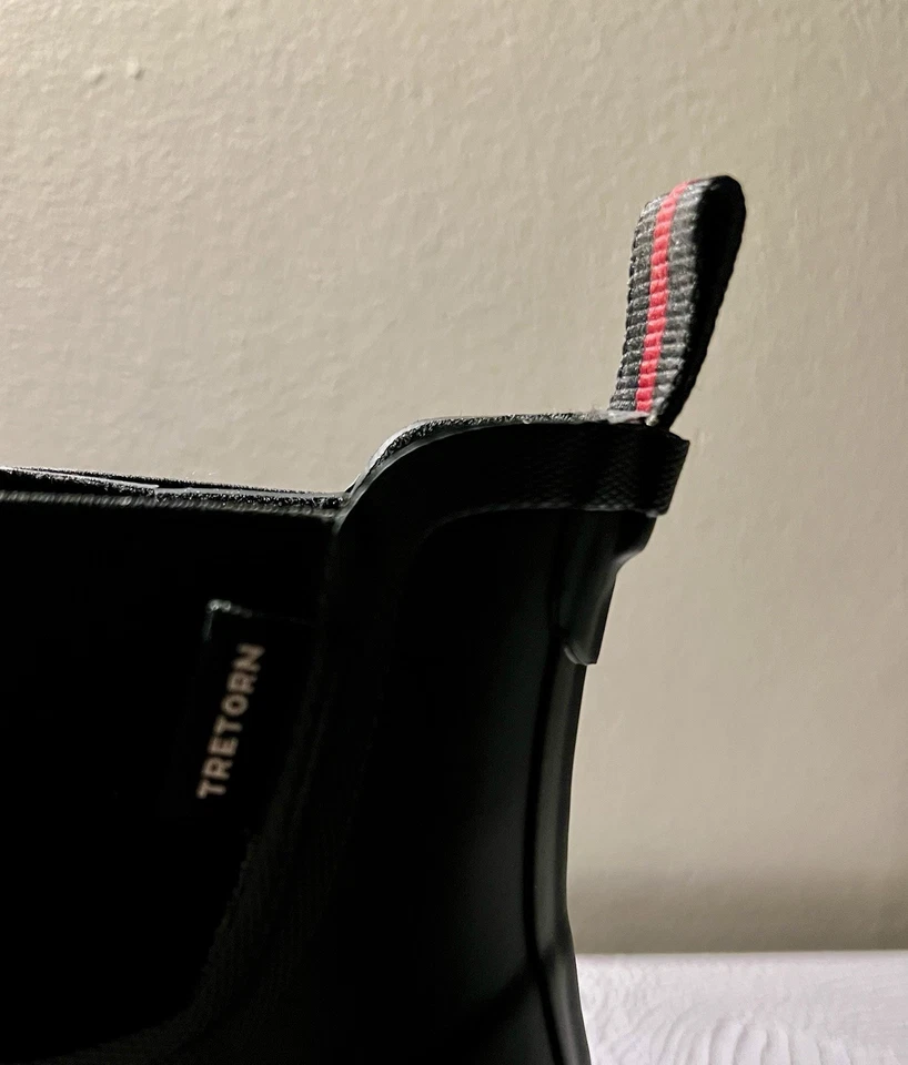 Botas de lluvia Tretorn para mujer Lina negras cálidas forradas cortas de goma talla 11 nuevas Foto 2 de 4