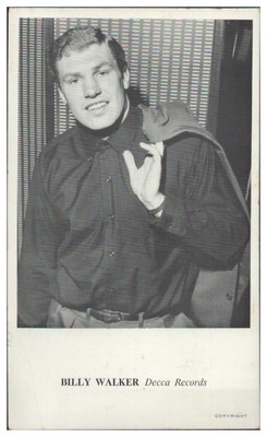 Y29077/ Sänger Billy Walker  England Autogrammkarte 60er Jahre