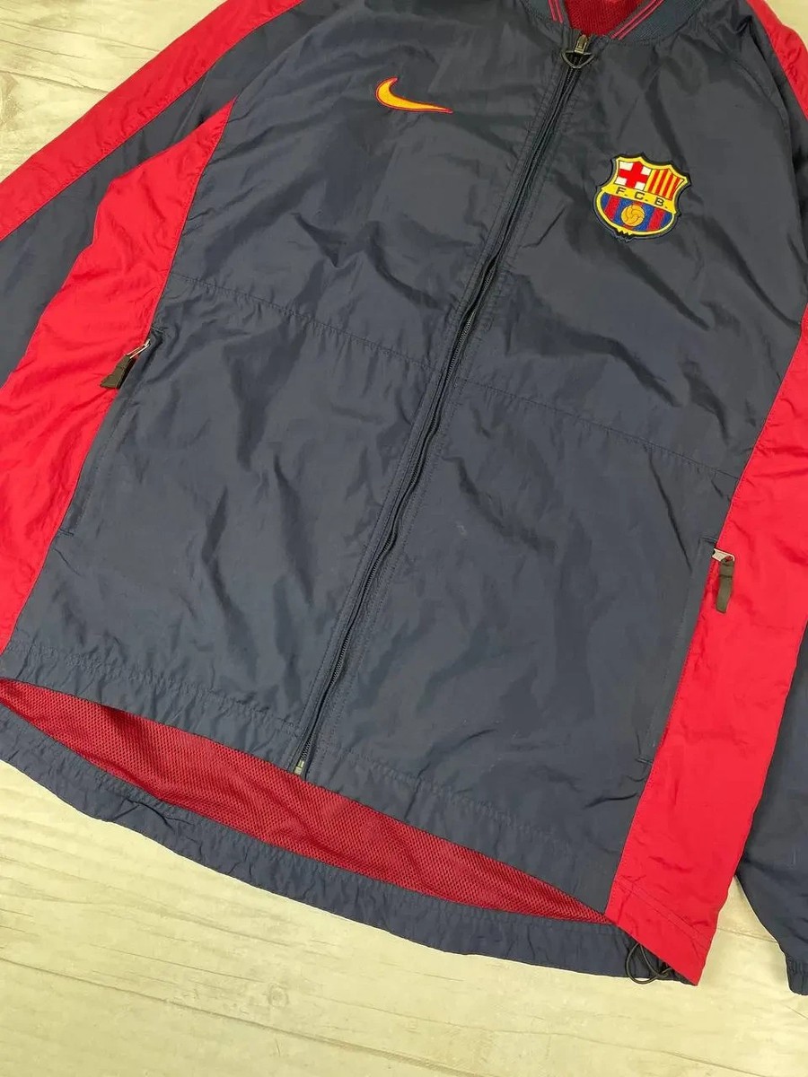 Vintage Nike Barcelona 2002-03 Track Jacket Football Soccer Men