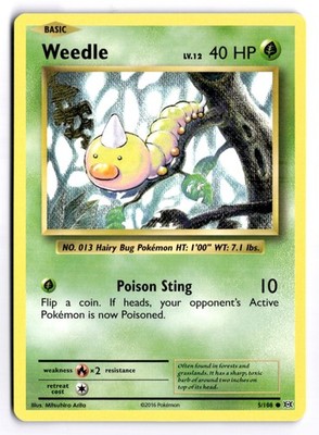 Weedle - EVO #5/108 XY - Evolutions Common Regular LP
