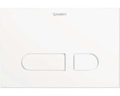 DURAVIT Betätigungsplatte DuraSystem Platte weiß glänzend / Taster weiß glänzend