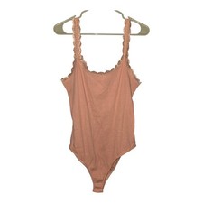 Ambiance Sleeveless Lace Trim Bodysuit in Mauve Size 2X