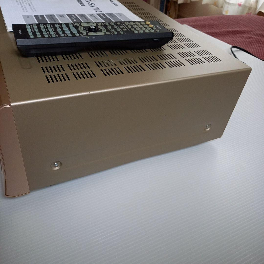 ONKYO TX-SA702(N)　ハイパワーアンプ　ゴールド　リモコン付き Onkyo Tx-Sa702 N High Power Amplifier Gold With Remote