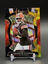 2025 Panini Select - Concourse Shedeur Sanders #54 Black & Gold Shock Prizm (RC)