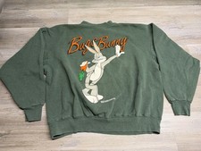 Vintage 1992 Looney Tunes Bugs Bunny Portrait Character Crewneck Sweatshirt XL