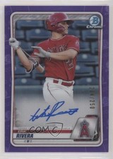 2020 Bowman Chrome Prospects Purple Refractor /250 Erik Rivera #CPA-ERI Auto r7d
