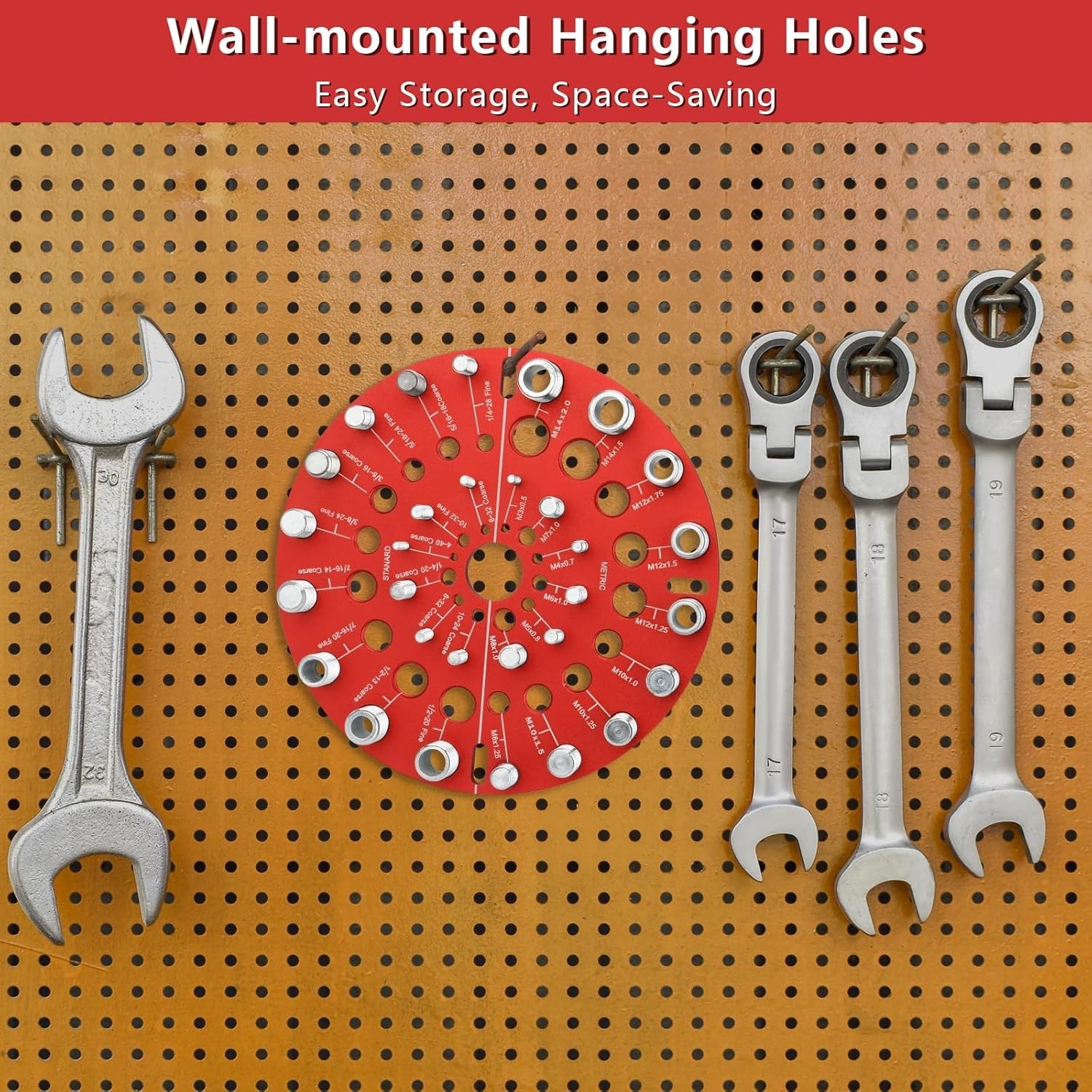 Nut and Bolt Thread Checker - 30 Standard and Metric Bolt Size Finder Bolt an...