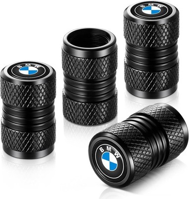 Tire Valve Stem Caps 4Pcs Compatible BMW M Series Universal Car Air Covers Black