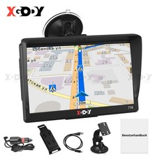 XGODY Auto LKW PKW GPS Navi Navigationsgerät 16G Europa Karten 7 Zoll (17.8cm)