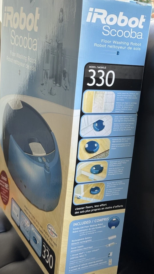 iRobot Scooba 330 Robotic Floor Washing Scrubbing Robot Cleaner Pristine Pre-Own - Image 2 of 4