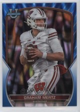 2022 Bowman U Chrome Blue RayWave Refractor 56/199 Graham Mertz #17 1by6