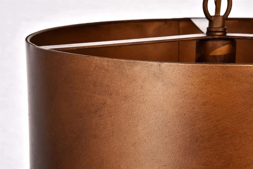 Living District Miro 1-Light Transitional Metal Pendant in Manual Brass - Picture 3 of 8