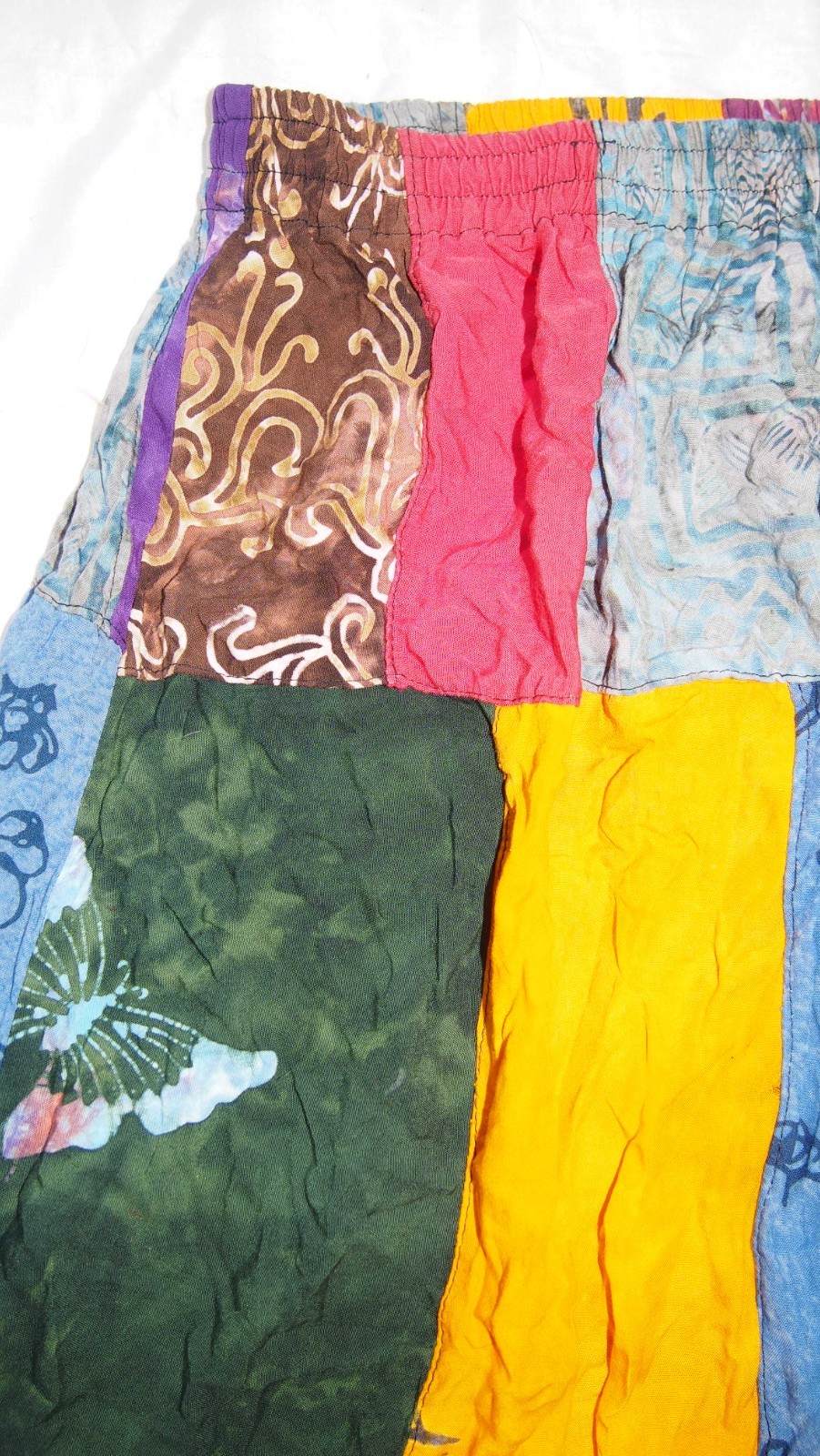 Gringo Colourful Patchwork Stretch Long Skirt Fes… - image 8