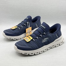 Skechers Glide Step Men's 8 Navy Walking Shoes Memory Foam Lightweight 233011