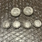 Lot Of Silver Washington Quarters And Roosevelt Dimes (1946, 1957, 1962, 1964)