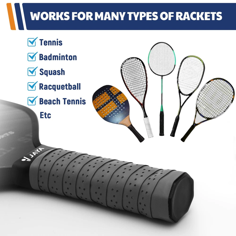 Pickleball Paddle Grip Tape, Pack of 2 Pickleball Overgrip Wrap, Black Pickleball Paddle Grip Tape, Pack of 2 Pickleball Overgrip Wrap, Black