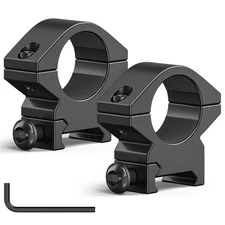 2 Low Profile 1" Rifle Scope Ring Mount for 21 mm Picatinny Weaver Crossbow 20