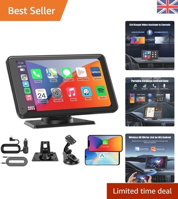Ultraleichtes 7'' CarPlay Android Auto Display mit Multi-Audio Optionen