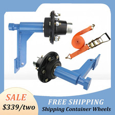 2 Pack 8800lbs Shipping Container Wheels 6-lug Wheels Heavy Ship Cont 2 Pack 8800lbs Shipping Container Wheels 6-lug Wheels Heavy Ship Cont