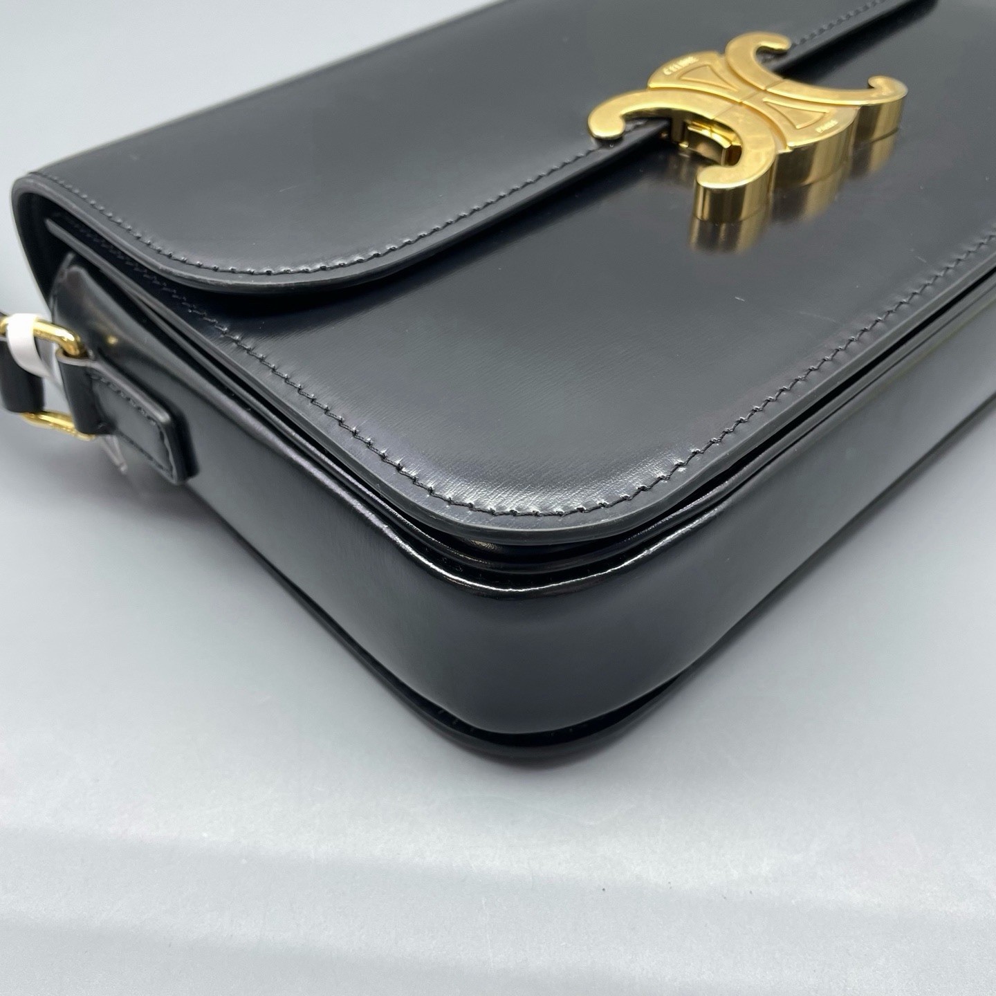 Authentic Celine Triomphe Medium Shoulder Bag – B… - image 9