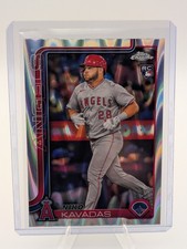 2025 Topps Chrome Niko Kavadas RC Raywave Refractor #20 Angels